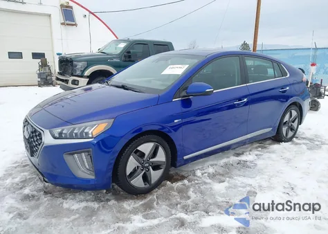 2020 Hyundai Ioniq Hybrid Limited из США, поврежденный, VIN KMHC05LC6LU240632